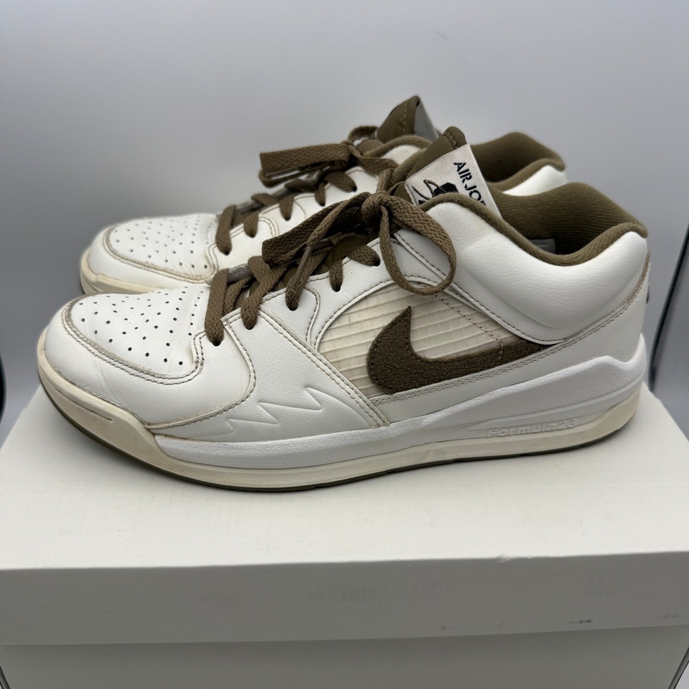 Jordan Stadium 90 Sneakers Mens 8.5 Sail Brown Kelp FB2269-102 Low Top‎